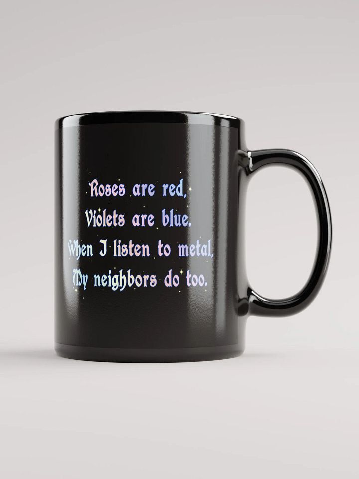 Roses Are Metal (Rainbow Sparkle) Mug product image (2)