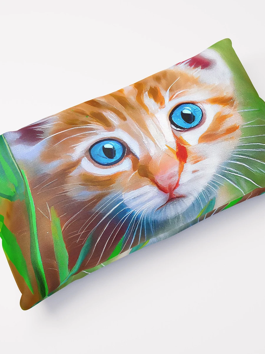 Bright Eyed Kitten - Ginger Cat Throw Pillow product image (5)