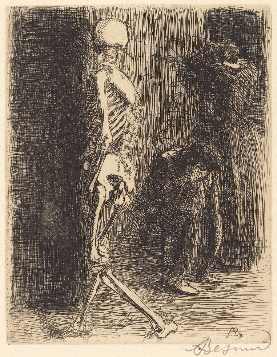 Vintage Art Download - Albert Besnard, After the Visit c. 1900 product image (1)