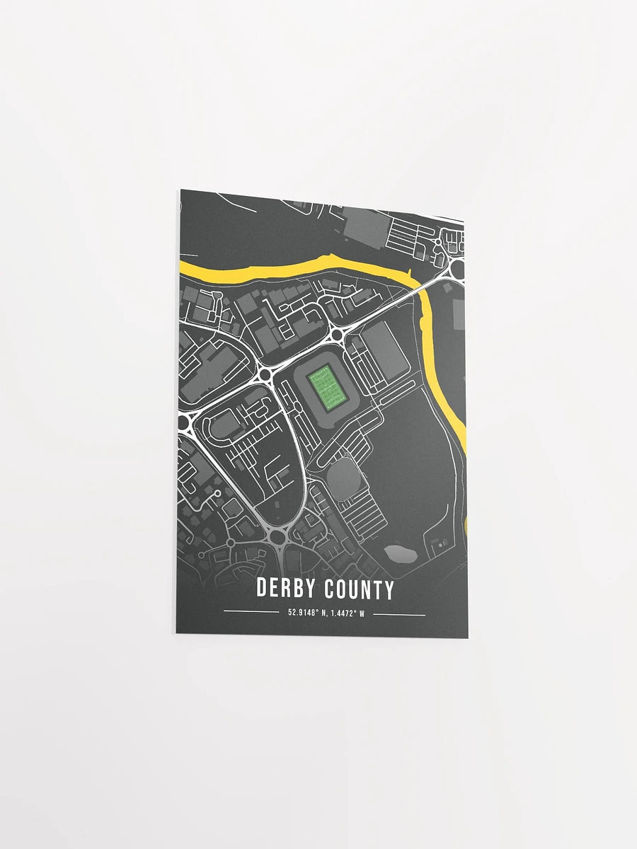 Derby County Black Map Design Poster product image (3)