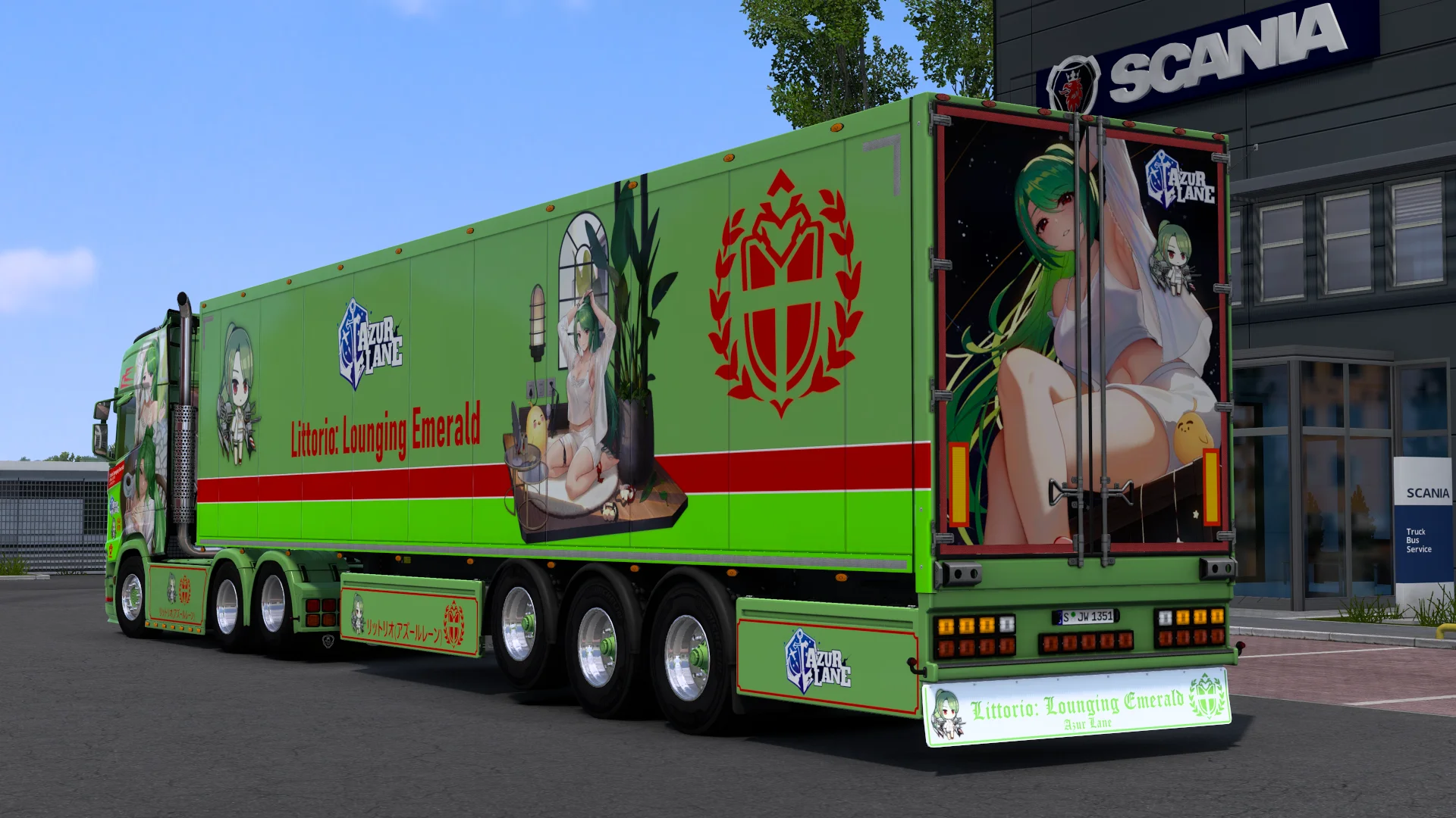 [ETS2] RN Littorio (Lounging Emerald) - Azur Lane [Combo Skin] product image (5)