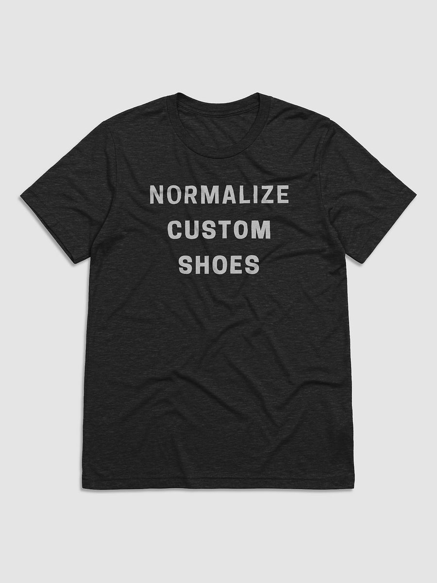 Normalize Custom Shoe Black T-Shirt product image (1)