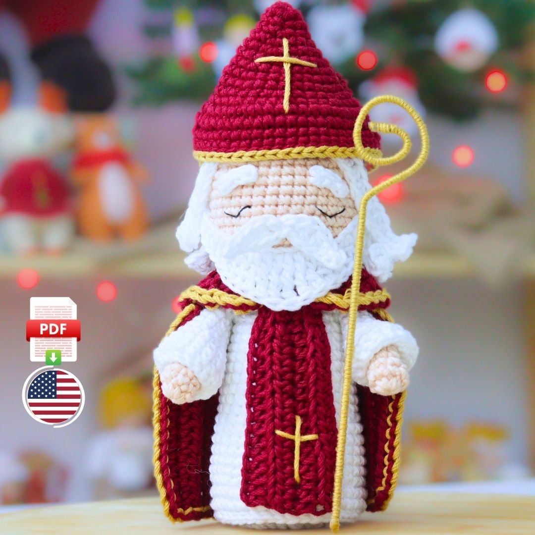 Saint Nicholas of Bari Amigurumi Pattern (Instant PDF Download) product image (1)