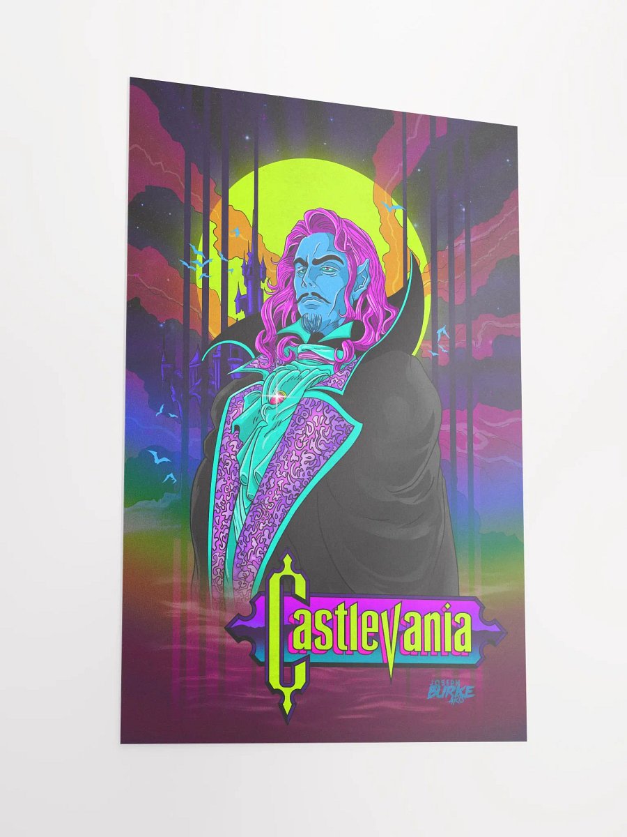Castlevania Neon Tribute 12x18 Fine Art Print product image (2)