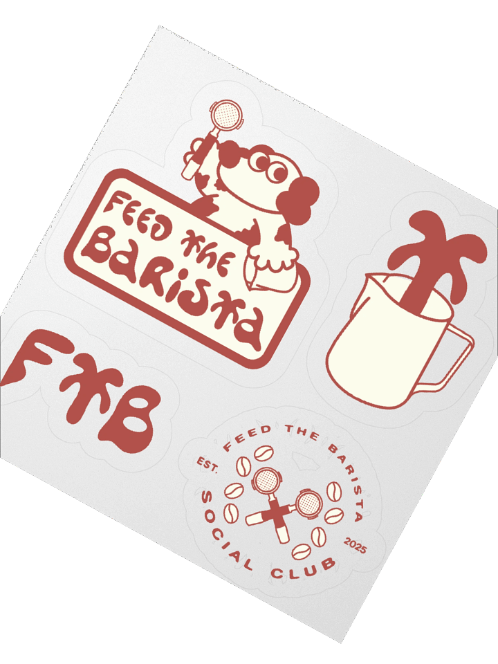 Feed the Barista sticker sheet 2 product image (4)