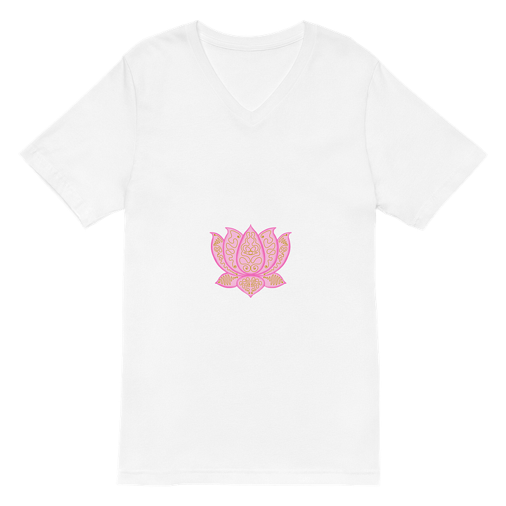 Golden Lotus V-Neck Tee product image (2)