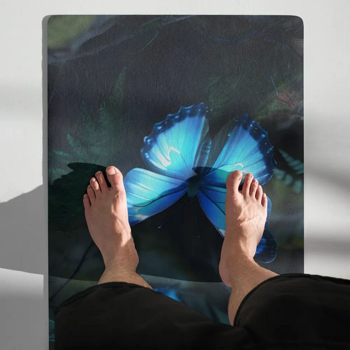 Luminescent Butterflies Yoga Mat product image (2)