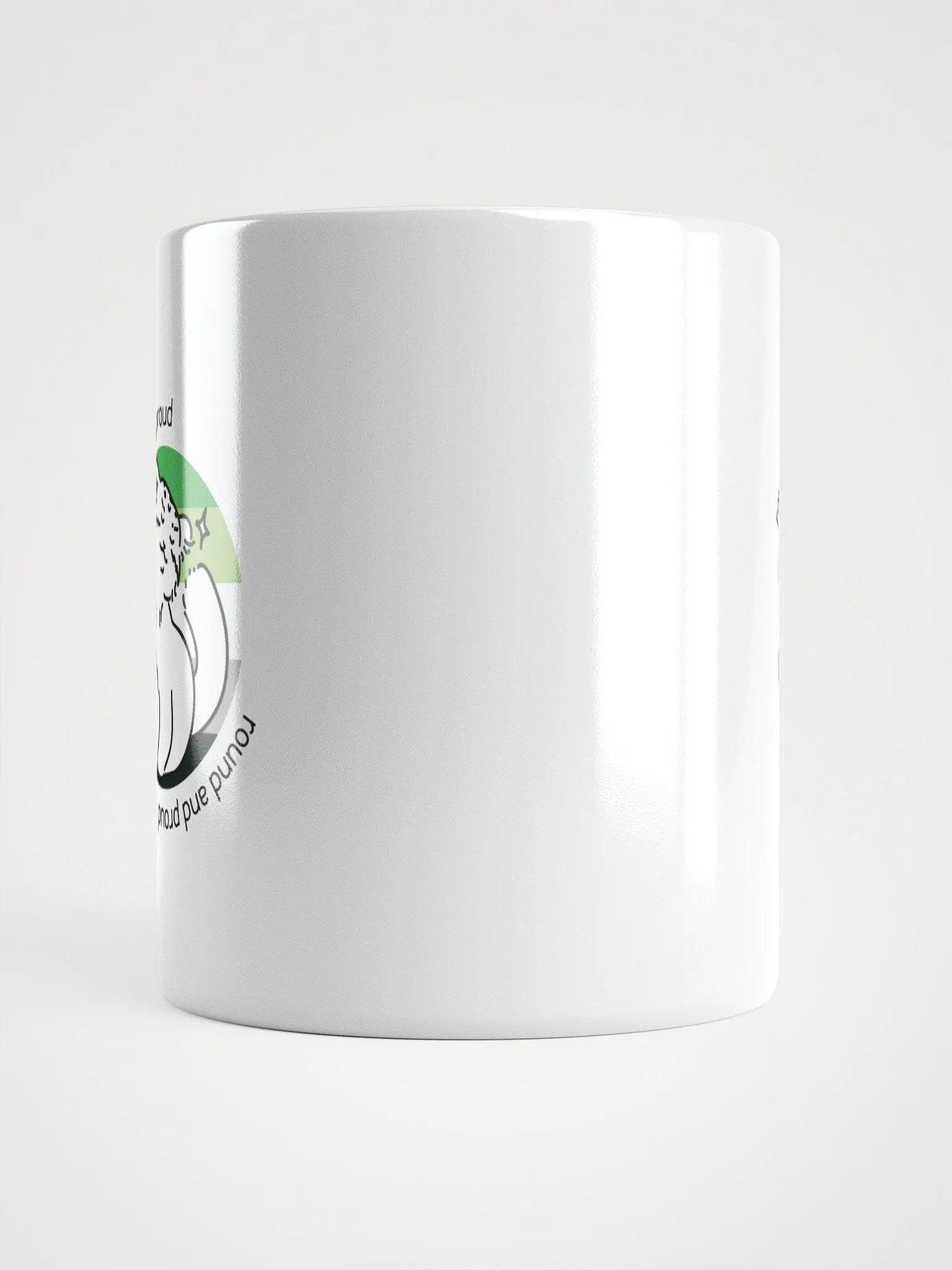 Round and Proud Manul Aromantic Version - White Mug product image (14)
