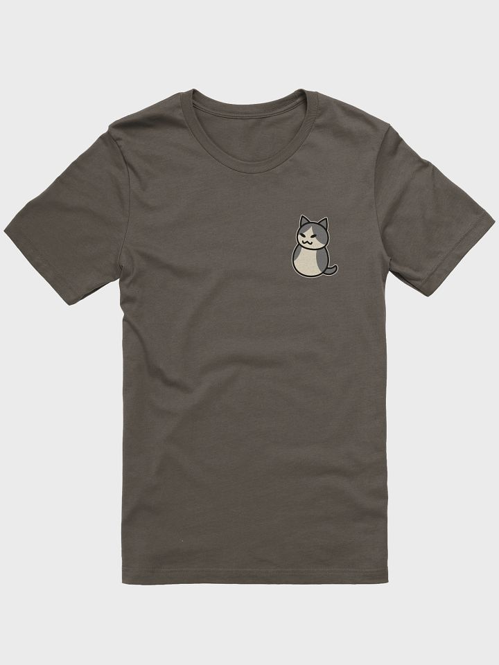 Gray and White (Off-white) Cat Unisex T-shirt product image (2)