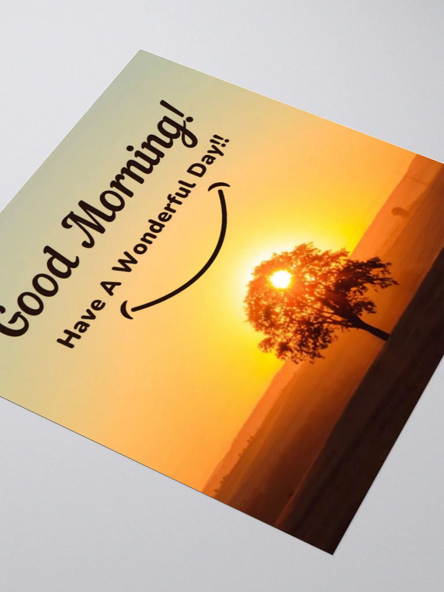 Smiling Sunrise Kiss Cut Stickers product image (7)