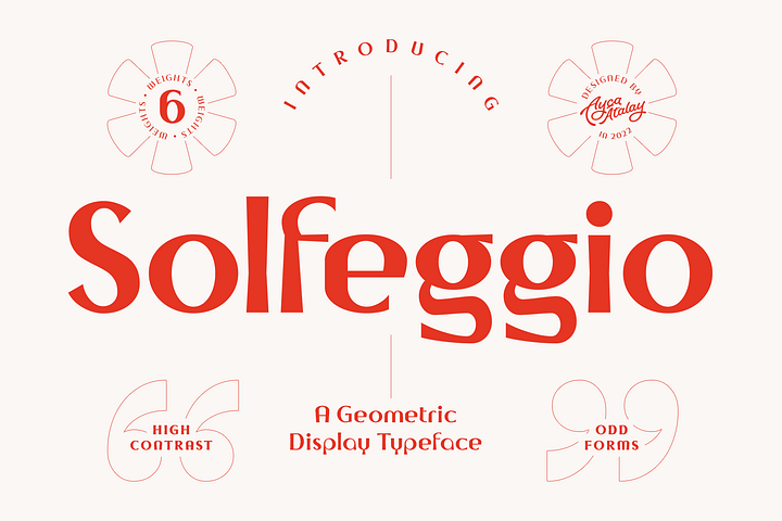 Solfeggio | A Geometric Display Typeface product image (2)