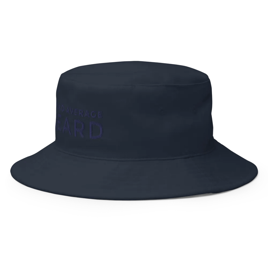 Nacho Average Beard Navy Bucket Hat (Navy Embroidery) product image (2)