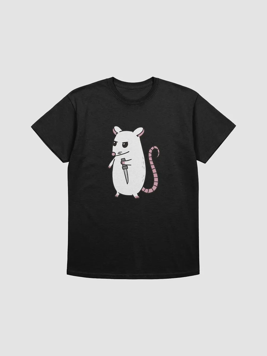 Mouselander Dagger-Wielding Mouse Cartoon T-Shirt product image (1)