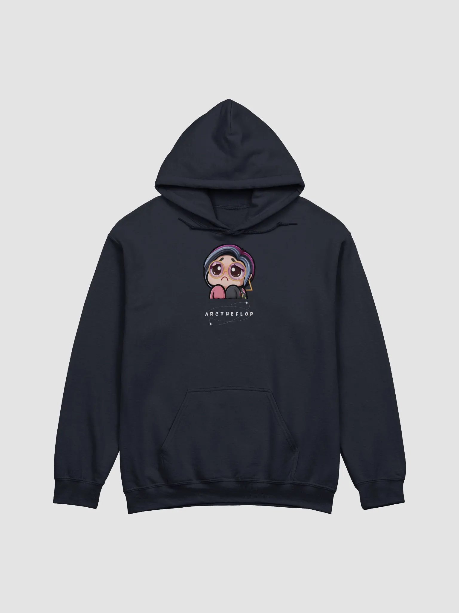 arc yui beg navy blue hoodie product image (1)