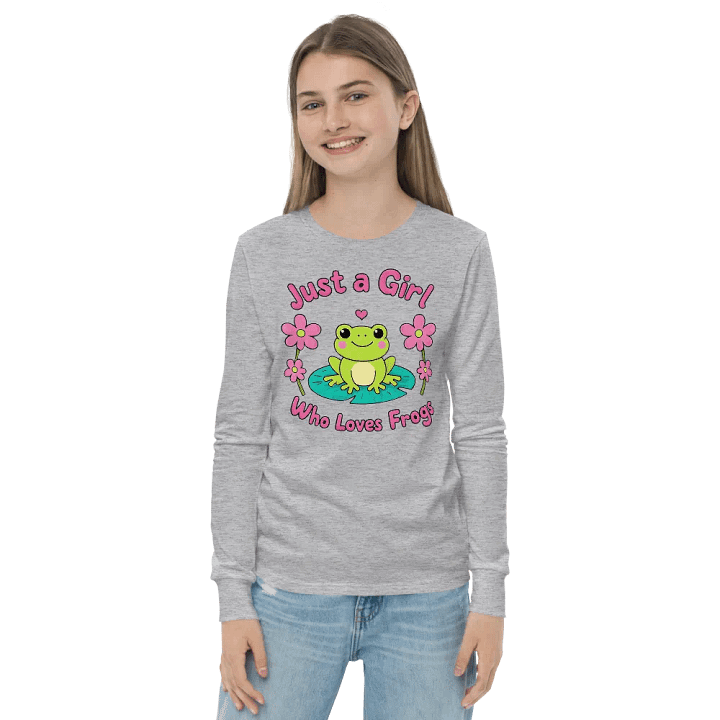 Froggy Fun Long Sleeve Tee Bella+Canvas (Kid's Unisex) product image (2)