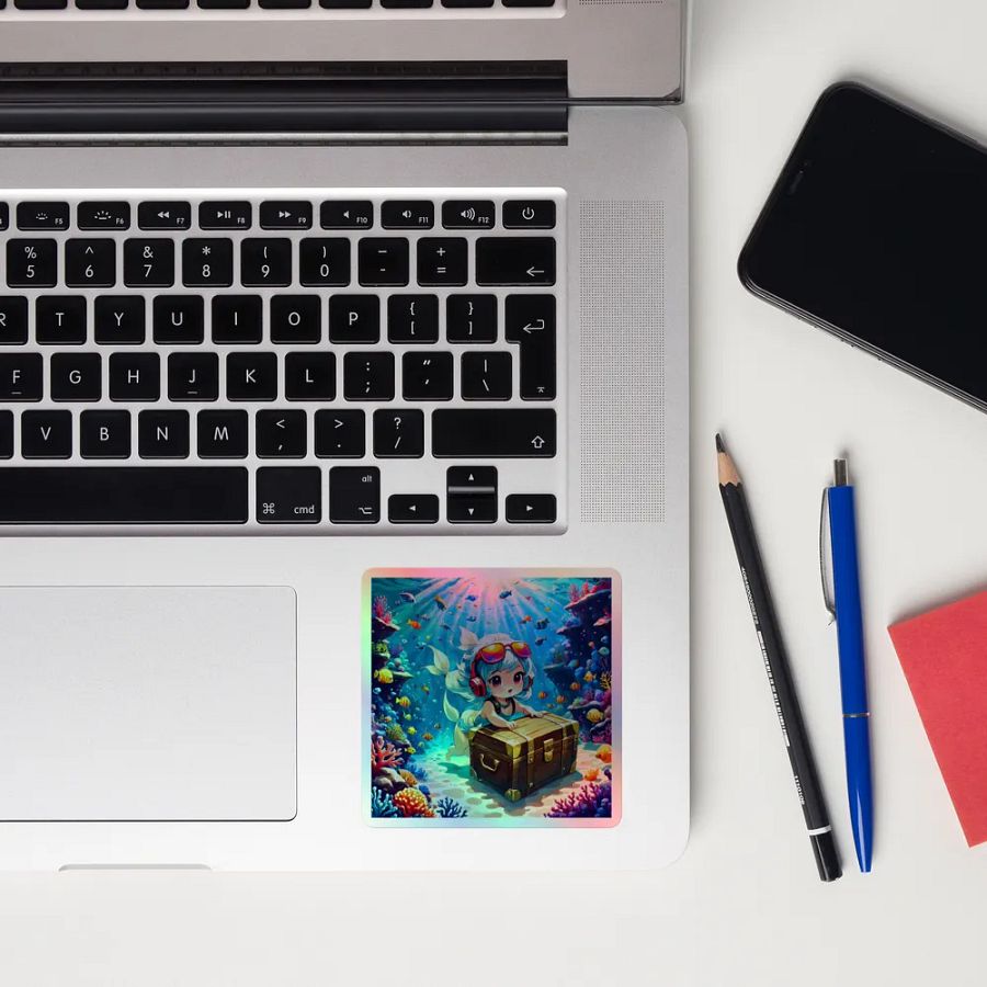 Ocean Treasure Holographic Sticker Set product image (10)