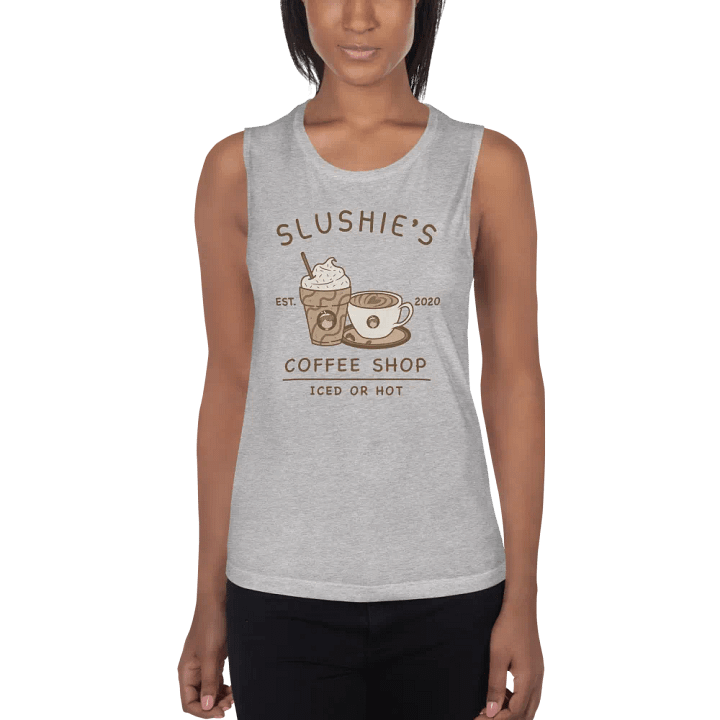 Slushie's Coffee Shop (Brown) | Women's Muscle Tank product image (2)