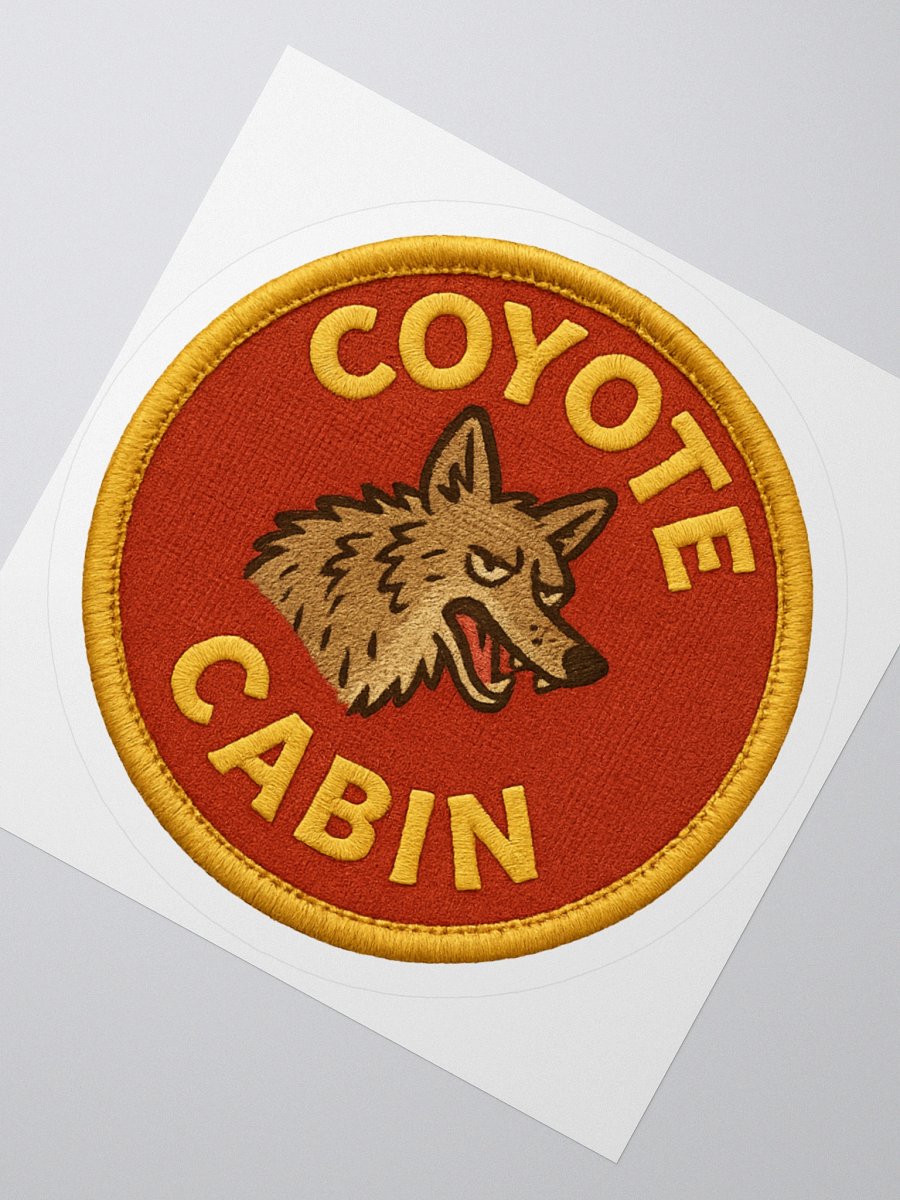 COYOTE CABIN STICKER BADGE product image (4)