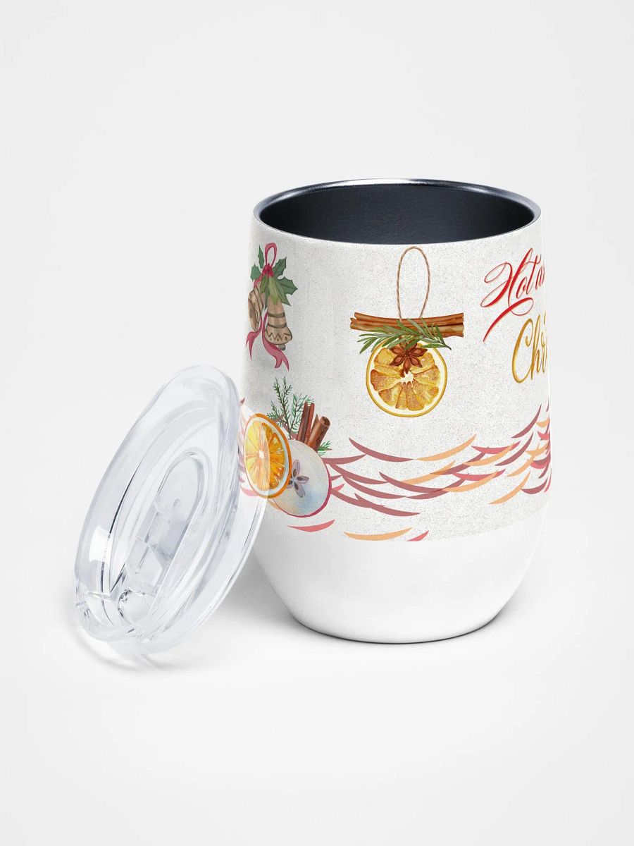 Festive Spice Wine Tumbler Spiced Holiday Cheers Wine Tumbler gift for moms dads colleagues friends product image (2)