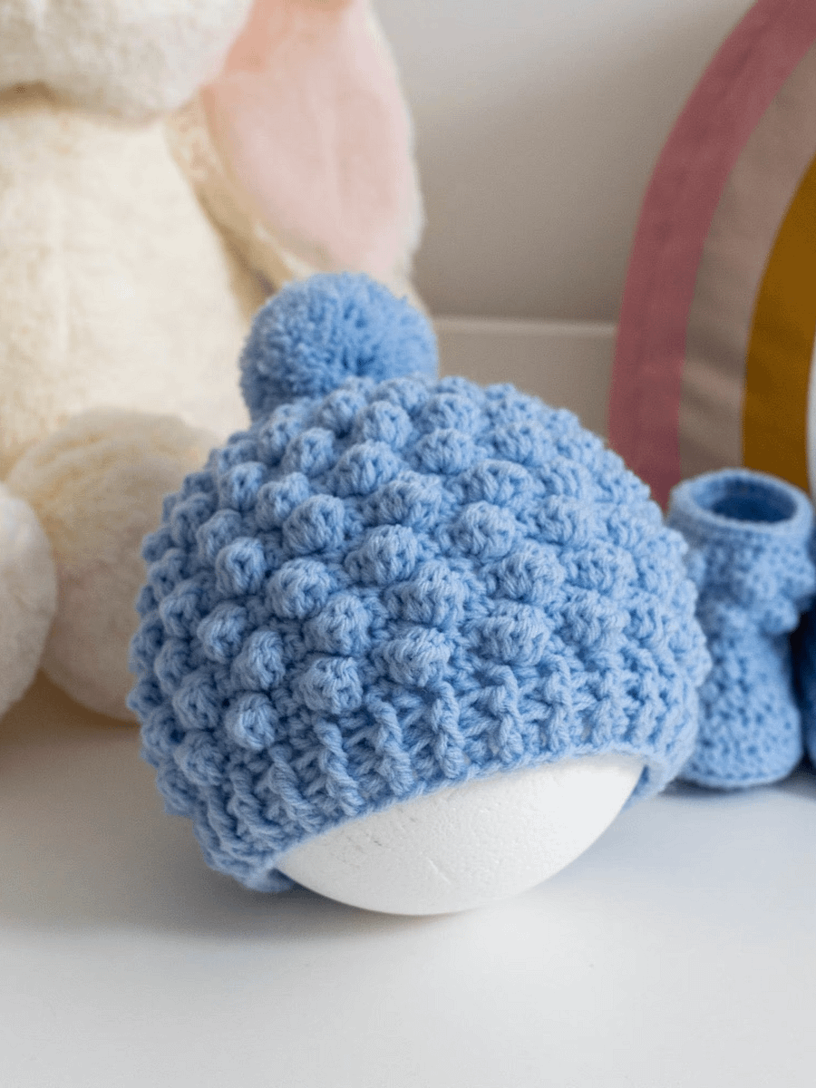 Crochet Pattern: Bobble Baby Beanie product image (4)