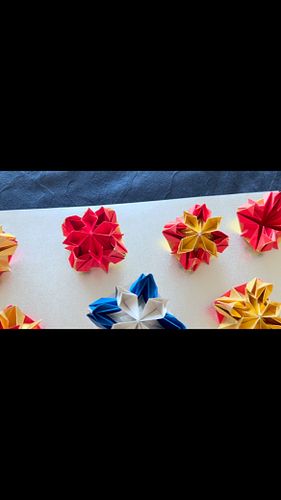 #origami Star flower #paper#papercraft#star #flower#gorgeous
