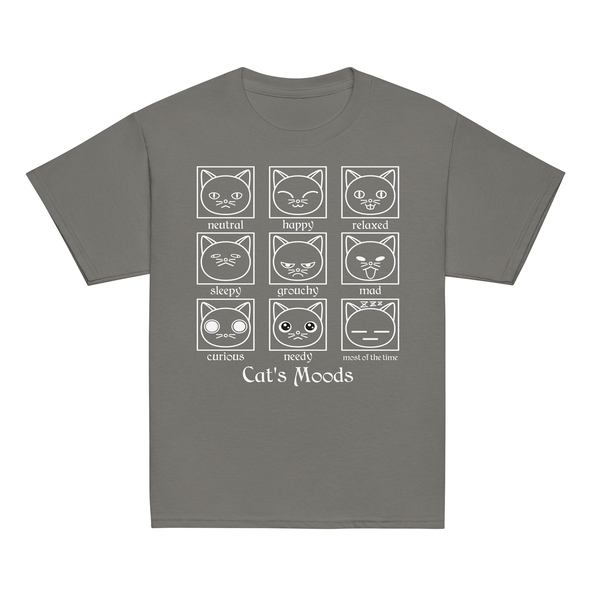 Cat's Moods - Unisex Youth Heavyweight T-shirt product image (2)