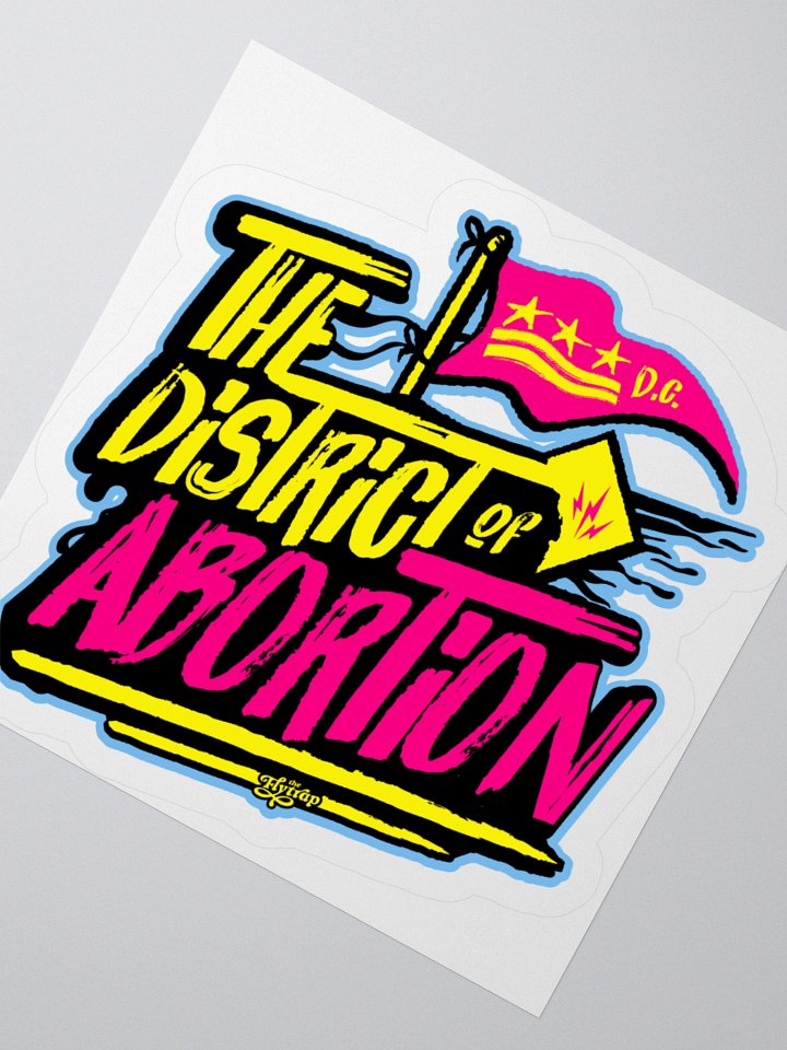 The District of Abortion CMYK sticker product image (4)