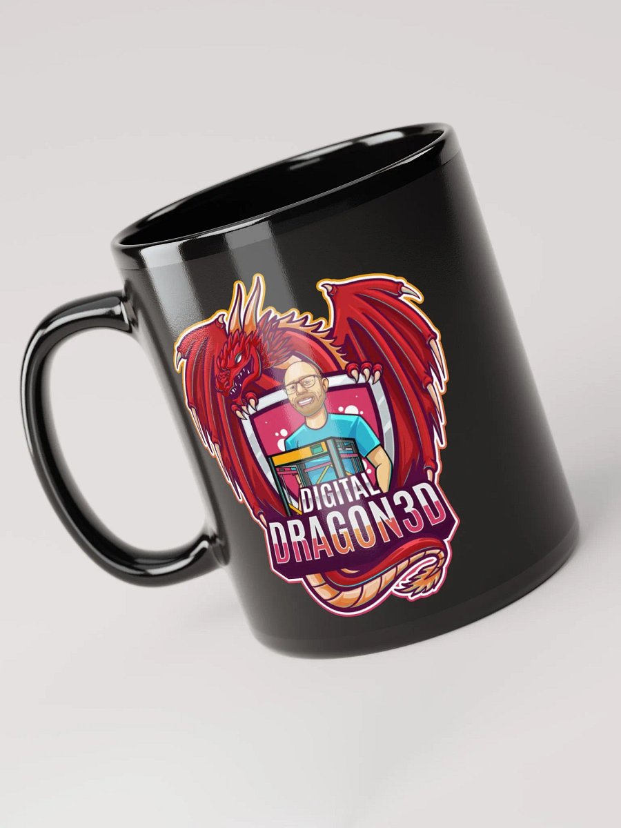 Digital Dragon 3D Coffee Mug (Dark Mode) product image (5)