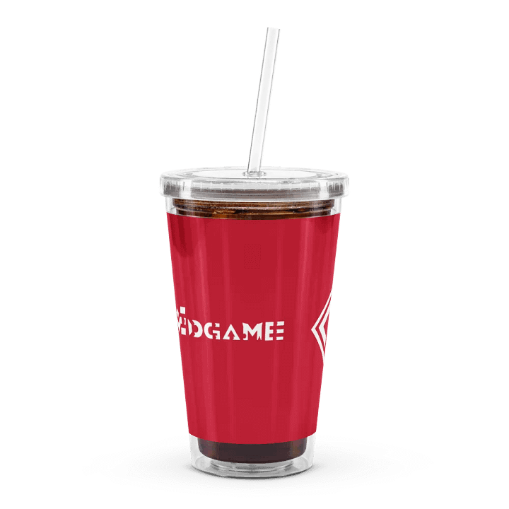 Gobelet en plastique transparent Rouge product image (2)