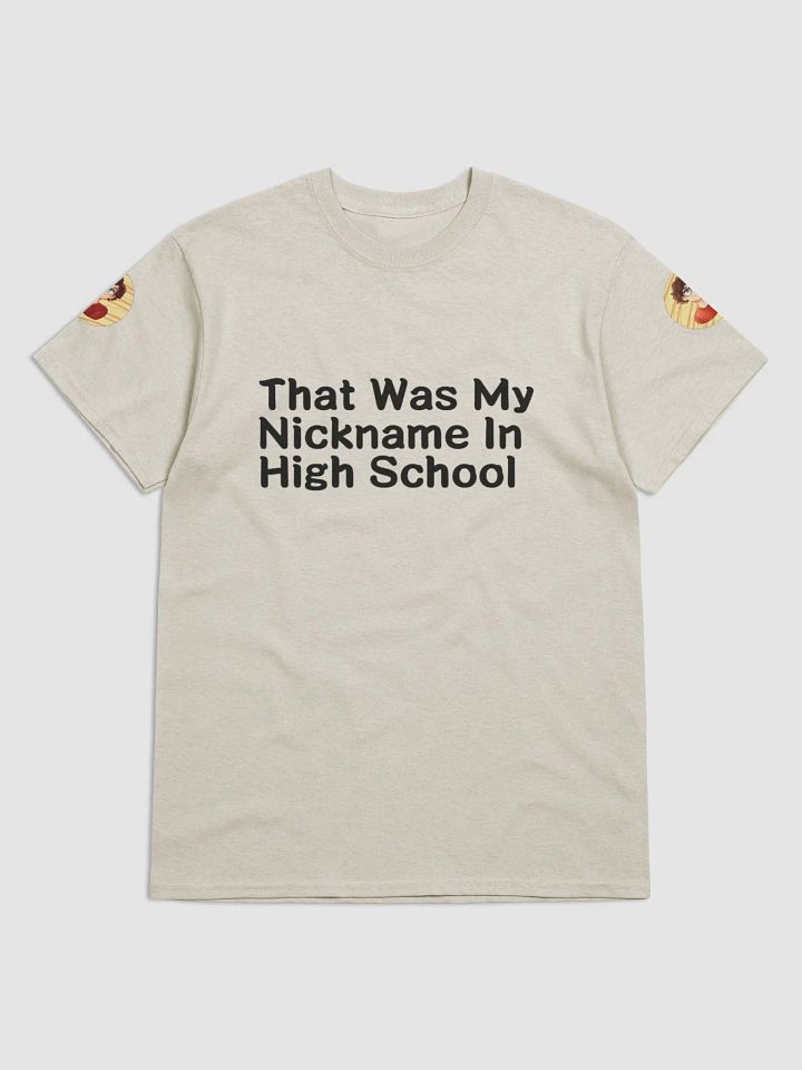 Nickname In High School Black Letter T-Shirt product image (1)