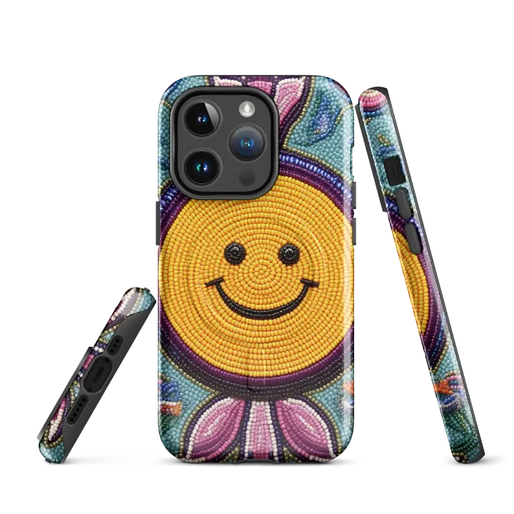 Smiley Face Faux-Beaded iPhone Case product image (3)