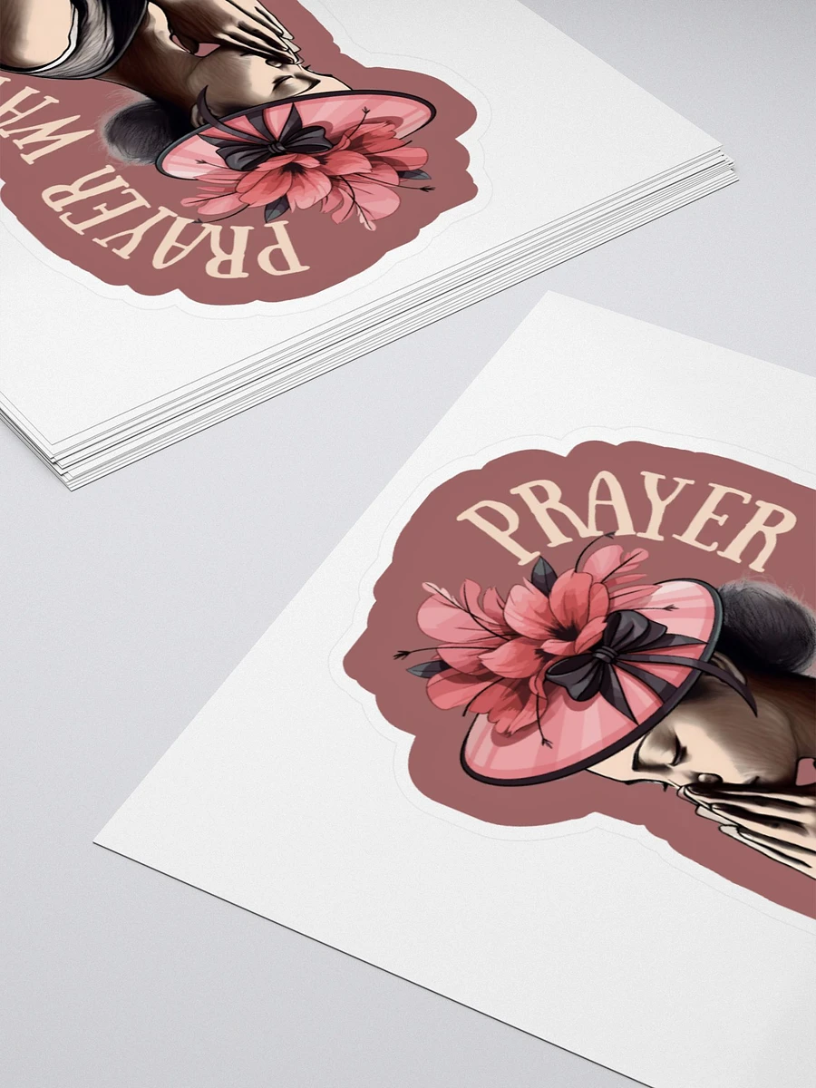 Prayer Warrior Church Lady Sticker product image (4)