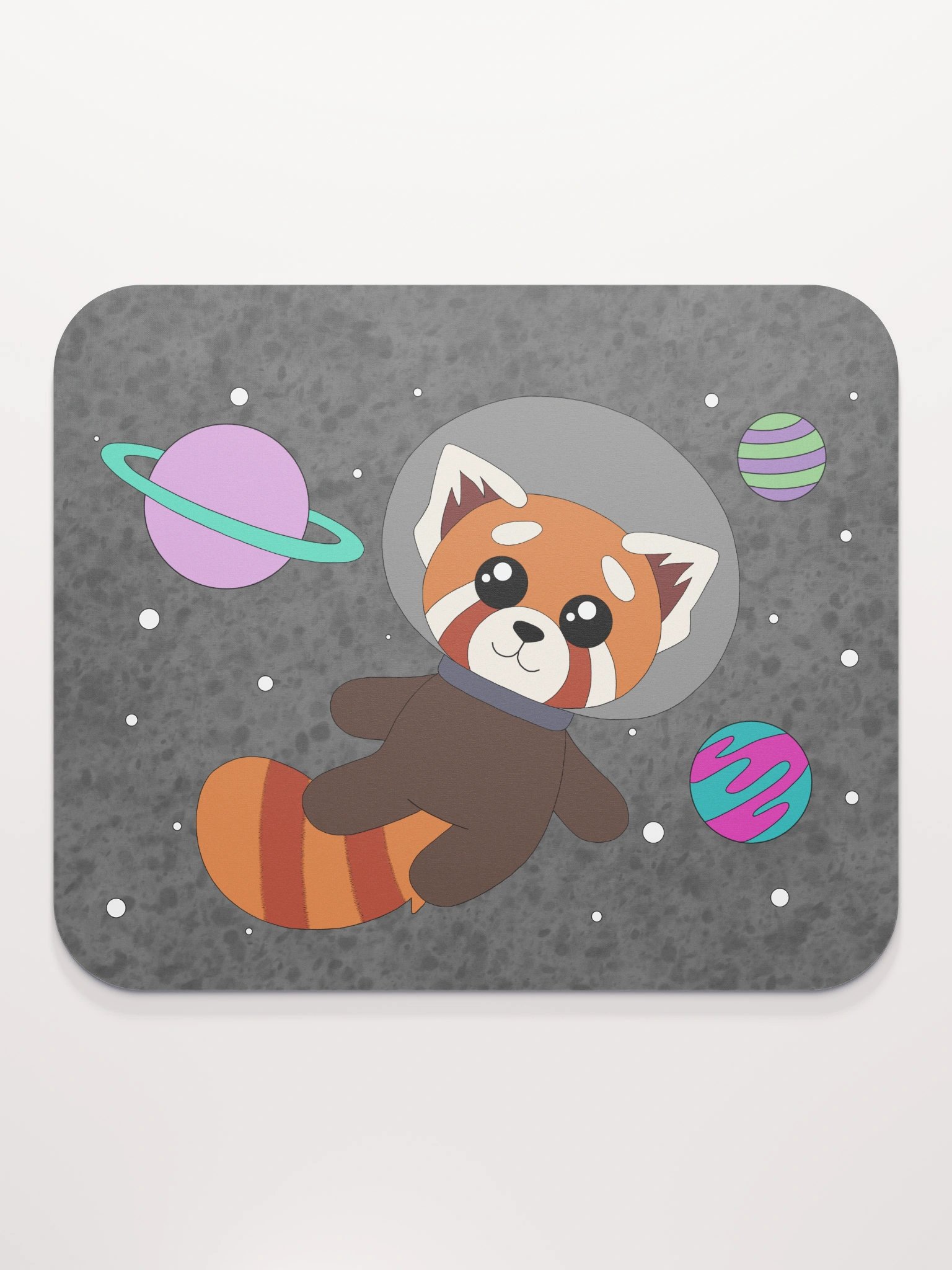 Red Panda Space Mouse Pad product image (2)