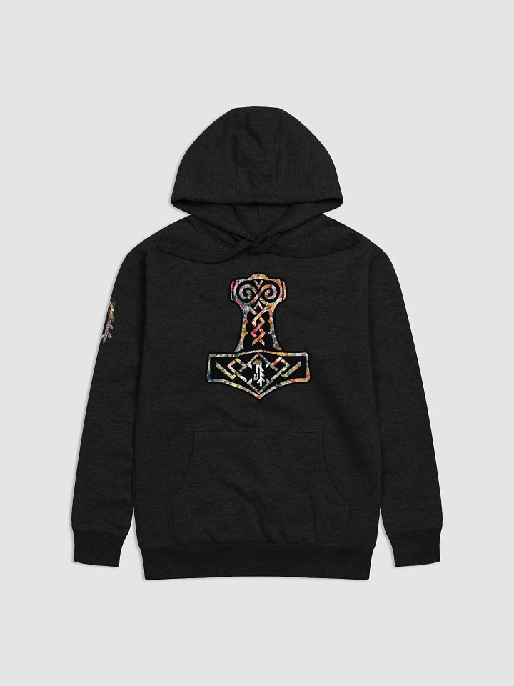 NTN Apparel Floral Mjölnir - Hoodie product image (1)