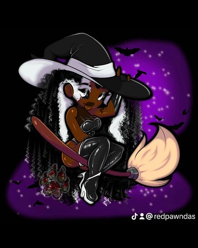 Latest art raffle for Halloween! Try #digitalart, #artoninstagram, #vtuber, #vtuberartist, #sketch, #drawings, #art, #artwork...