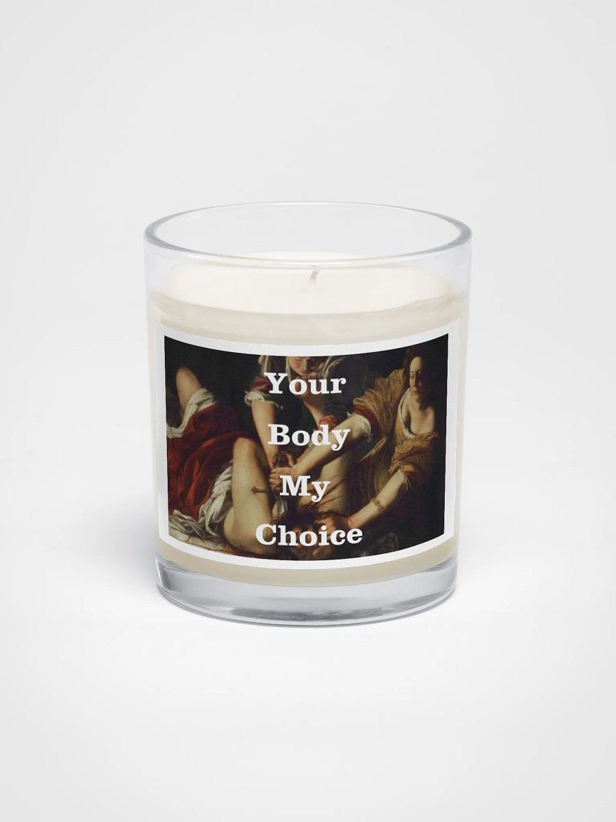 Judith Slaying Your Body My Choice Candle product image (1)