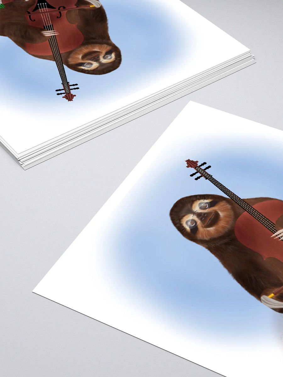 Slo Yo Ma - Cellist Sloth Stickers product image (4)