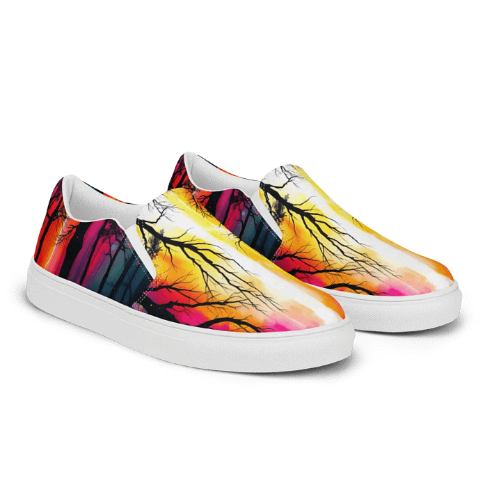 Prism in the woods, wonems canvas Slip On shoes product image (2)