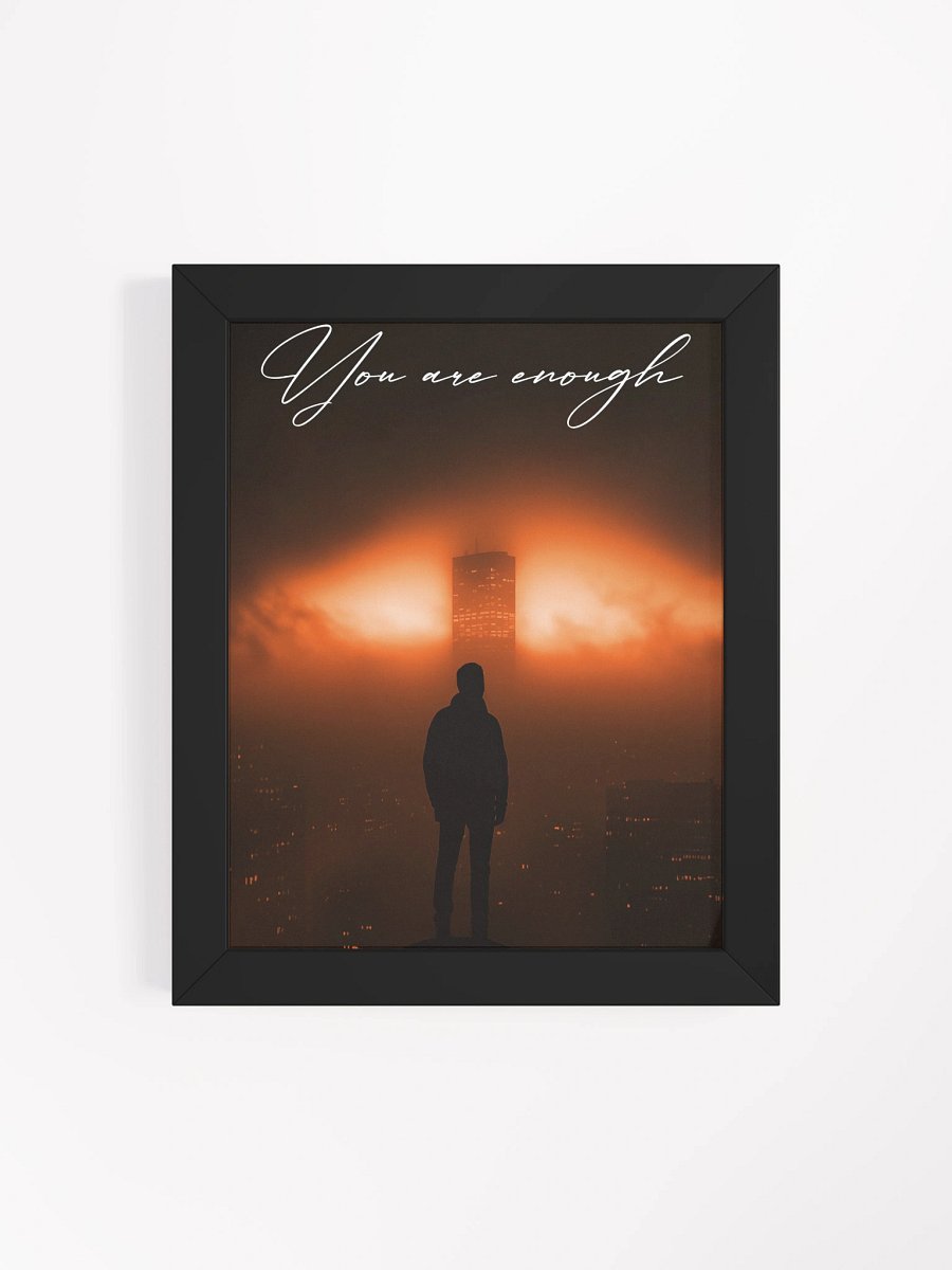 "Your are enough" Handwritten Framed Poster product image (18)