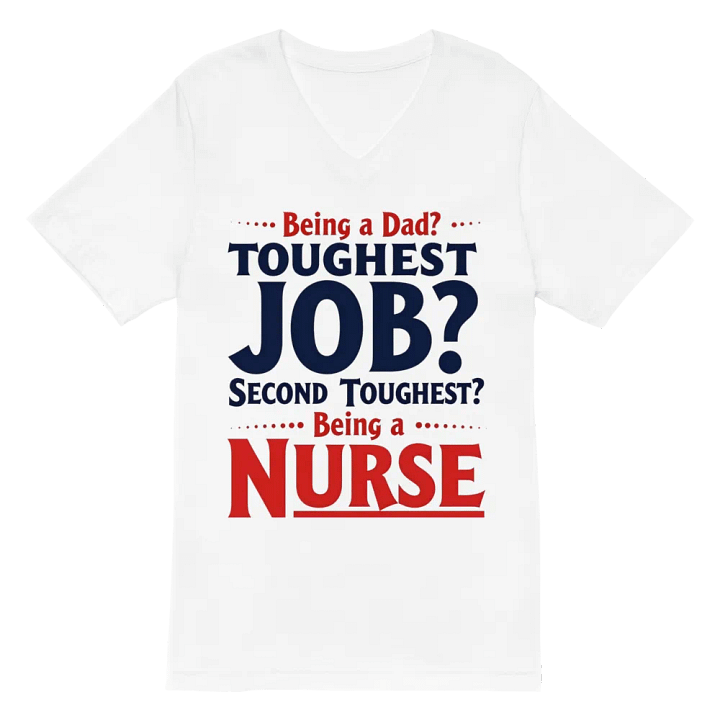Nurse: The Second Toughest Job V-Neck Tee product image (2)