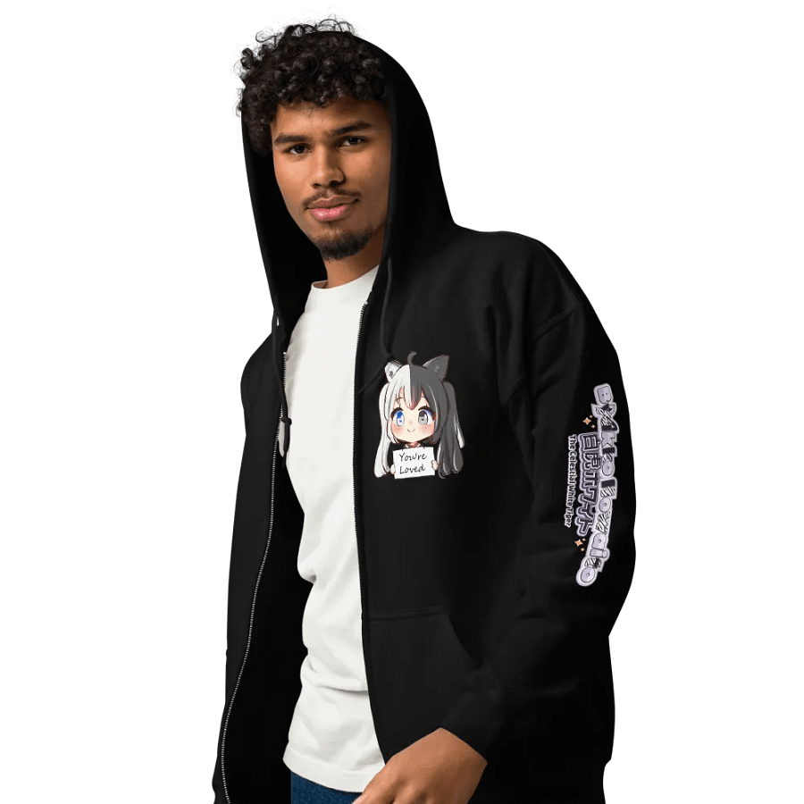 Heavy Blend Zip Hoodie (Unisex) - Byakko You Are Loved Edition product image (64)