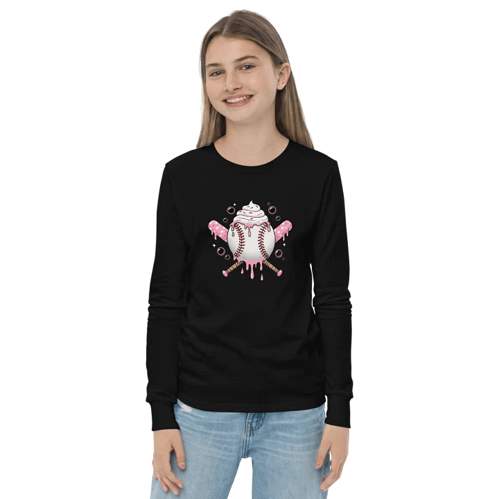 Sweet Softball Vibes Youth long sleeve Tee product image (8)