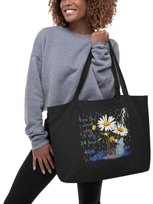Passing Clouds: Weathering the Storm Eco Tote (Large) product image (6)