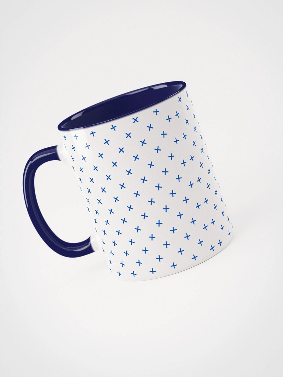 Glitchy Delight Ceramic Mug Navy product image (3)