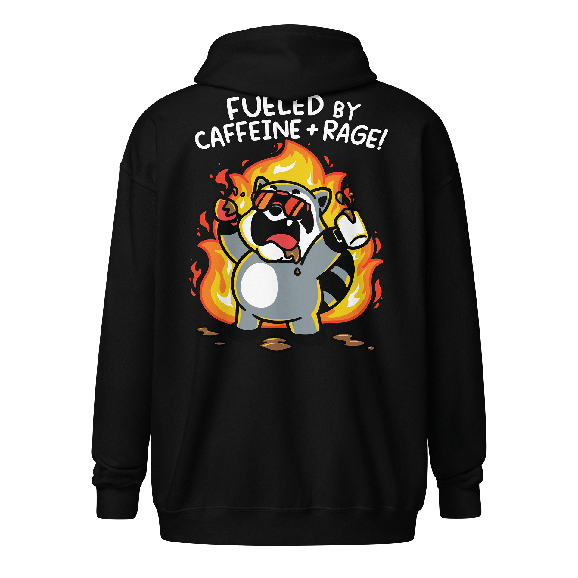 Caffeine & Rage Zipper Hoodie product image (7)