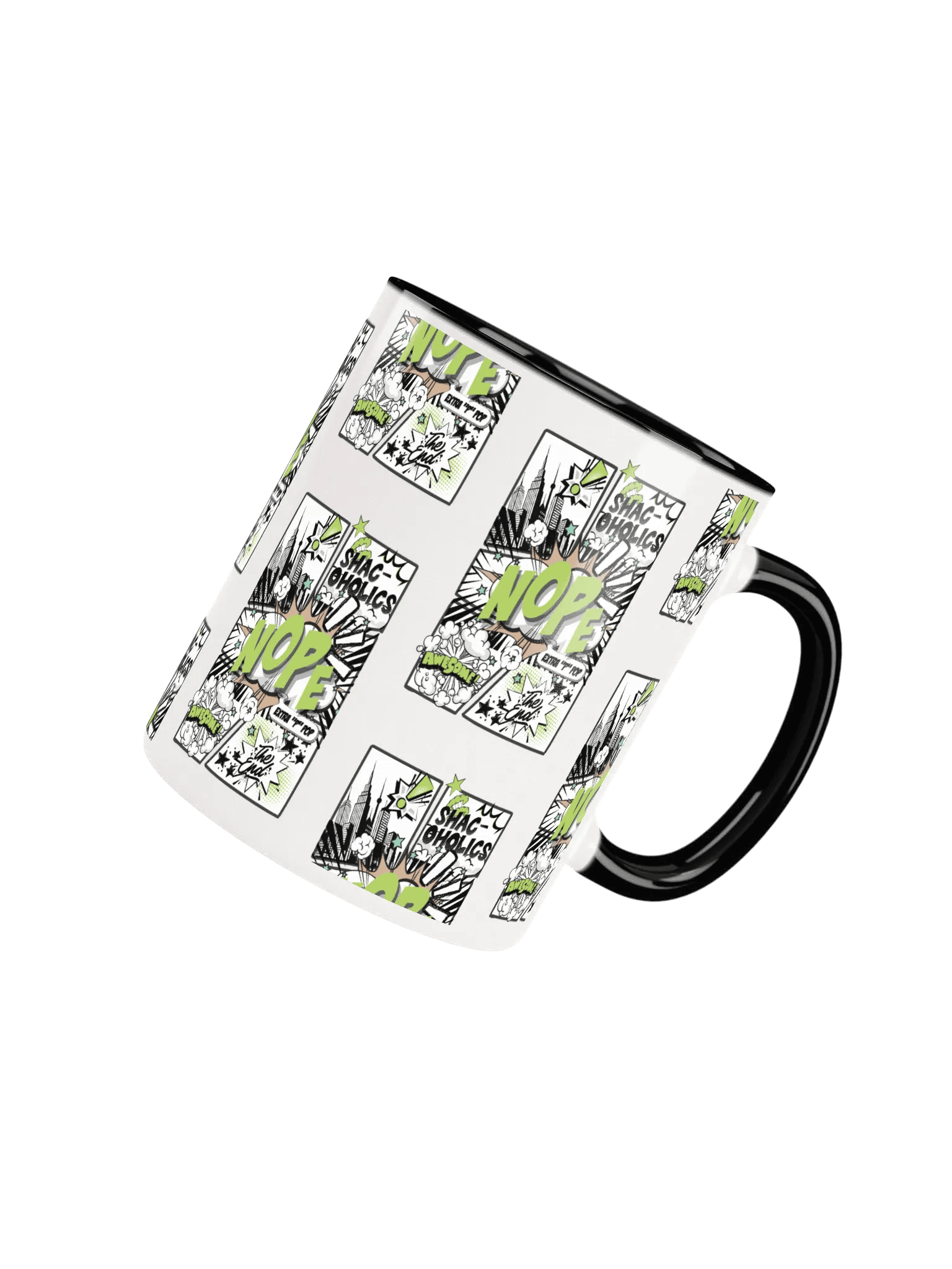 Shac-oholics Comic Blast Mug - Green 