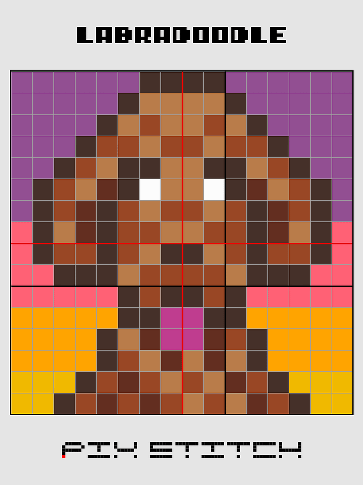 Labradoodle Pixel Art product image (2)