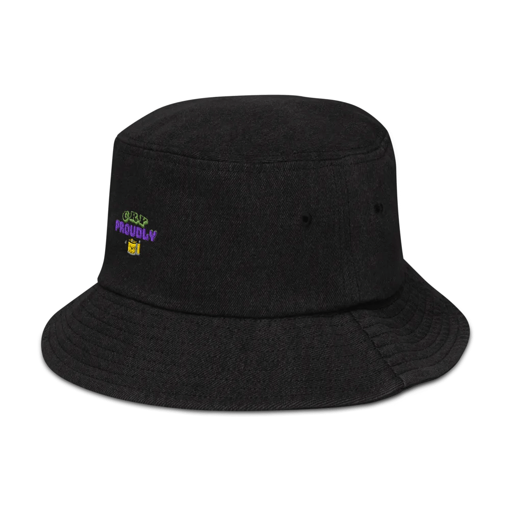 Proudly Bold Denim Bucket Hat product image (4)