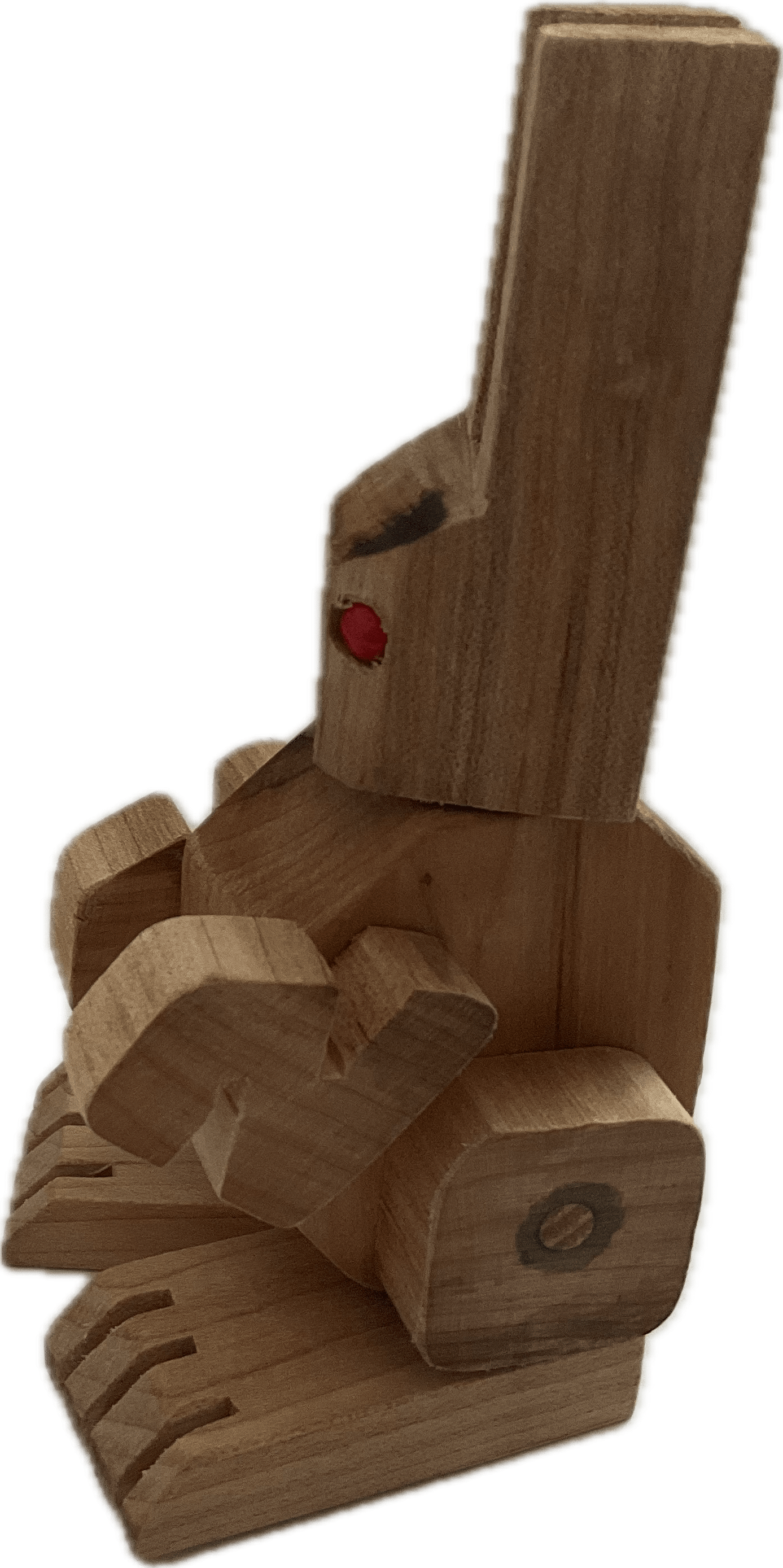 Wooden Bunny Figurines (6” x 2 1/4” x 3 1/4”) product image (2)