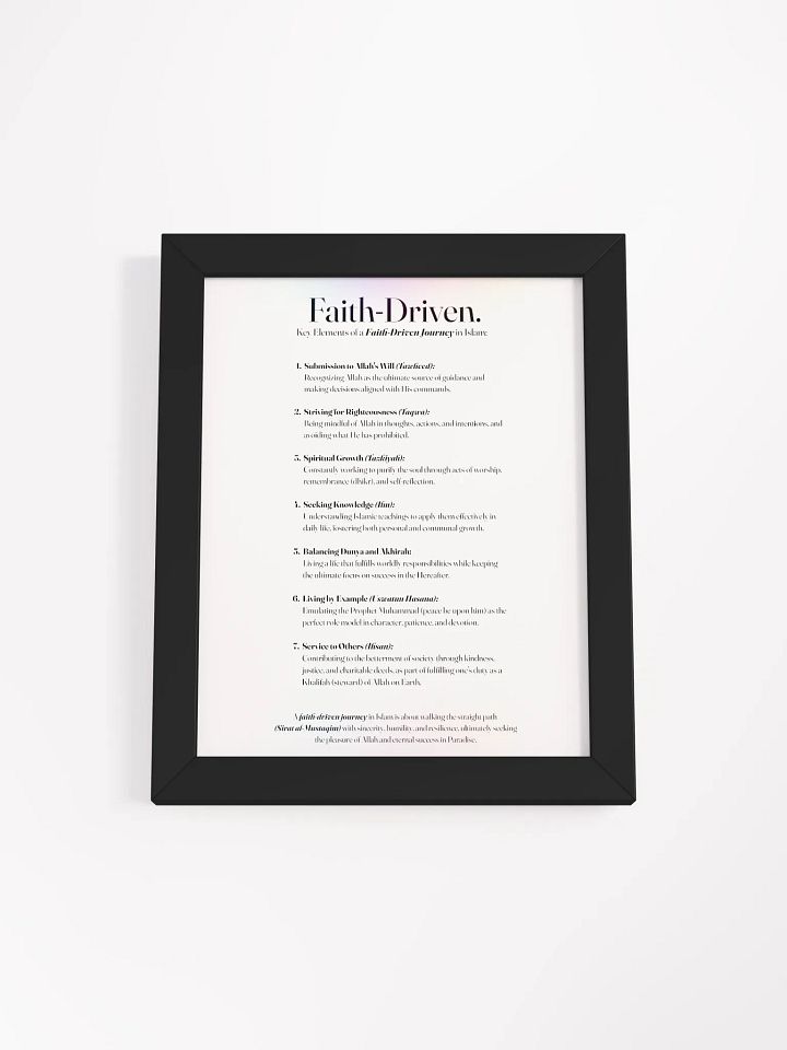 Faith Driven Journey - Black Frame product image (2)